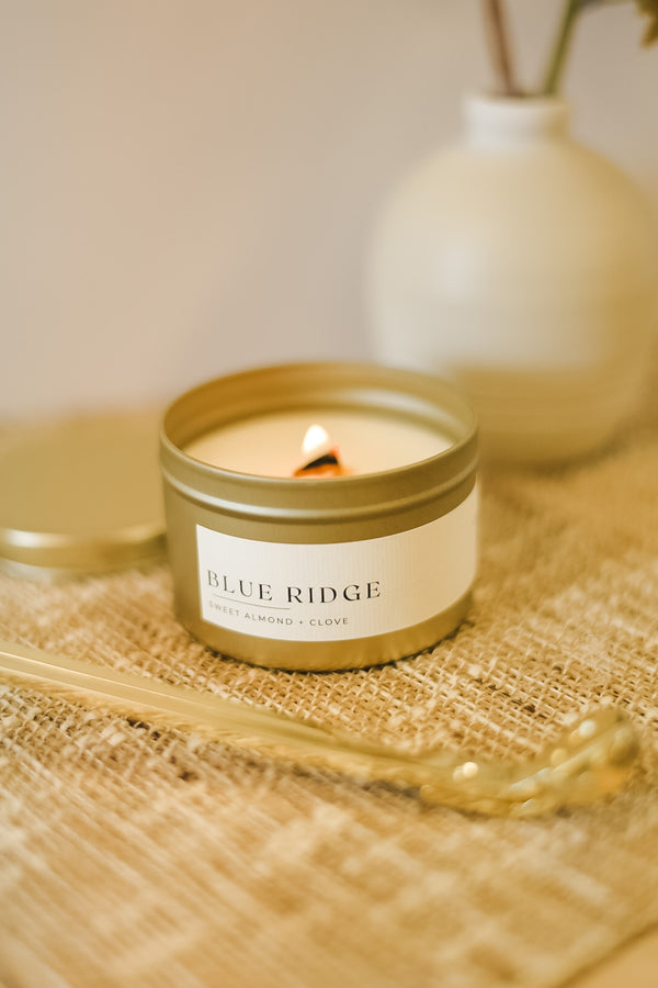 Blue Ridge Candle (Gold Mini Tin)