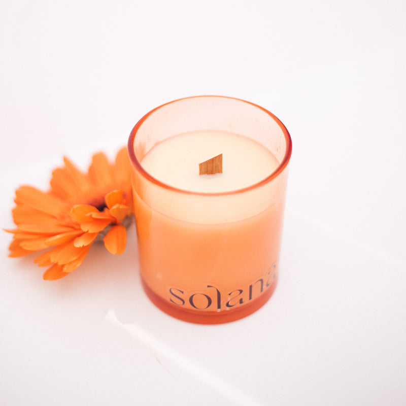 71 South Candle (Peach Glass)