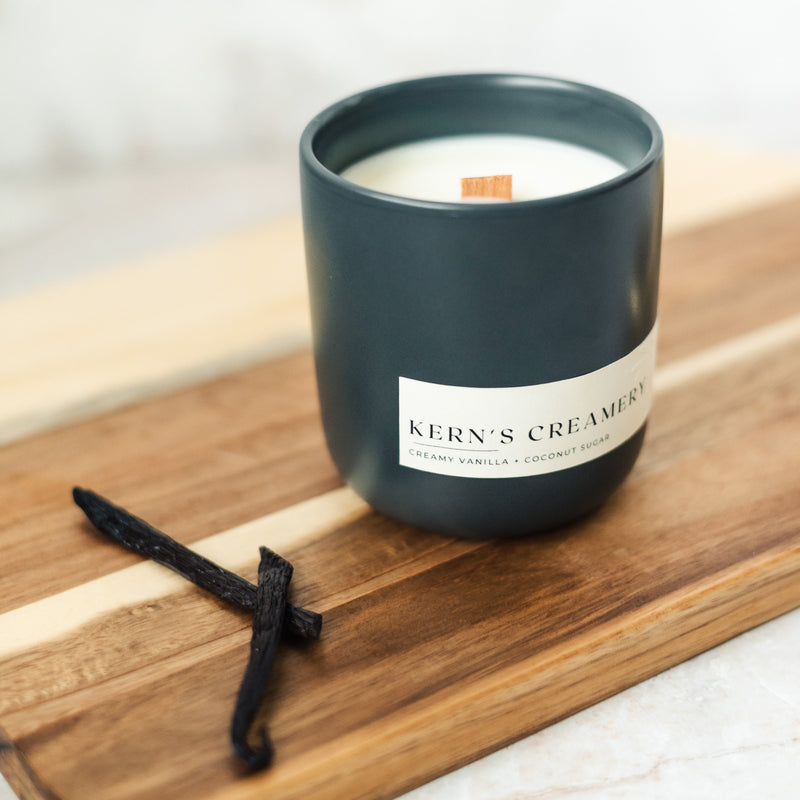 Kern's Creamery Candle (Charcoal Ceramic)