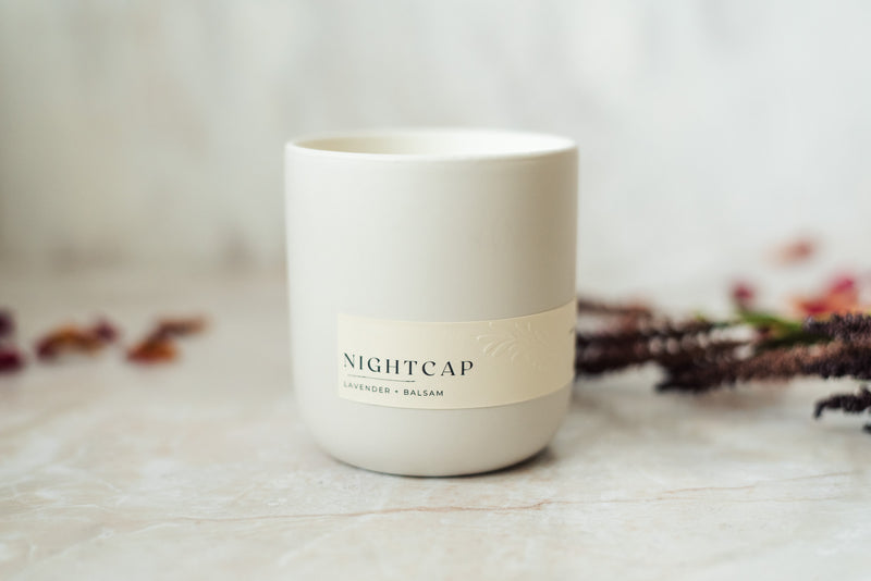 Nightcap Candle (Matte White Ceramic)