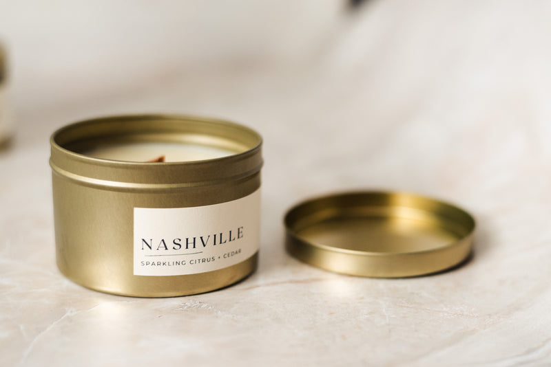 Nashville Candle (Gold Mini Tin)