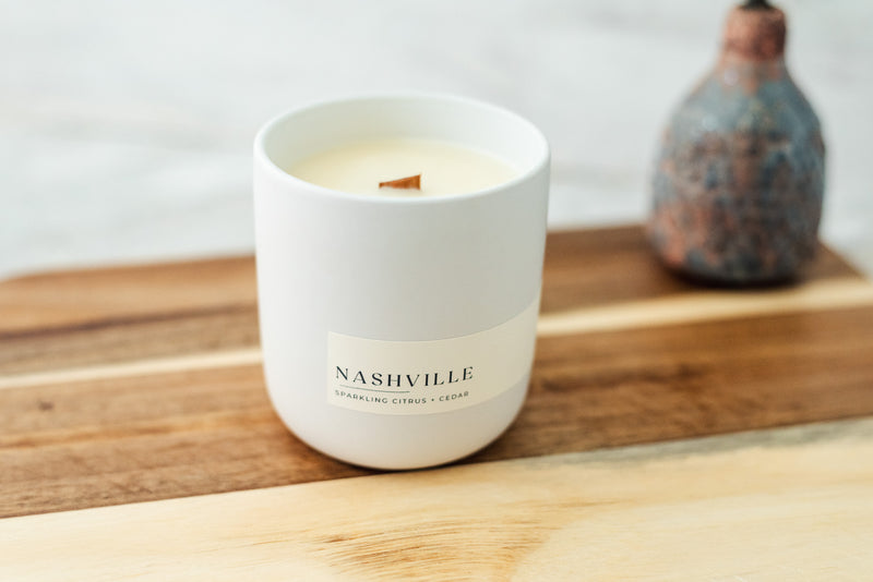 Nashville Candle (Matte White Ceramic)