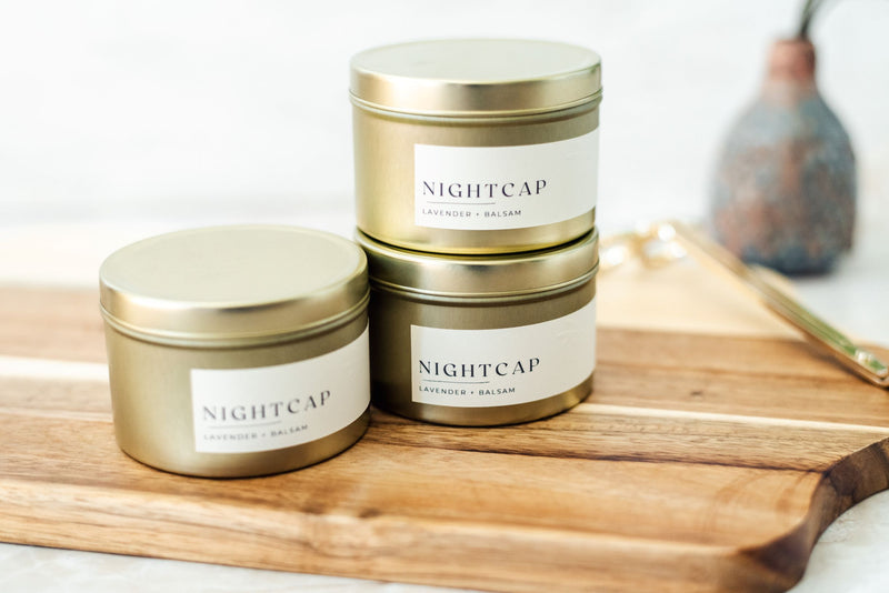 Nightcap Candle (Gold Mini Tin)