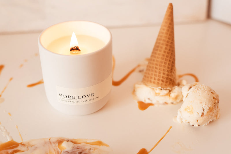 More Love Candle (Matte White Ceramic)