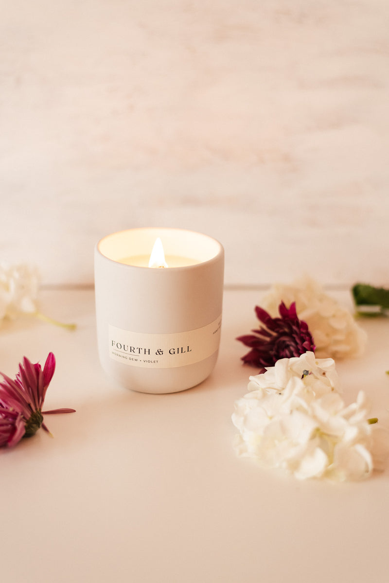 Fourth & Gill Spring Candle (Matte White Ceramic)
